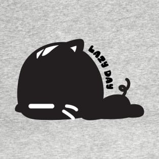 Cat Lazy day design T-Shirt